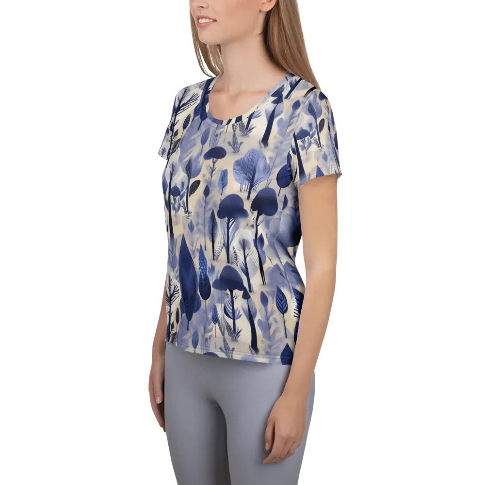 Bluewood Reverie on Women's Athletic T-Shirt — Left