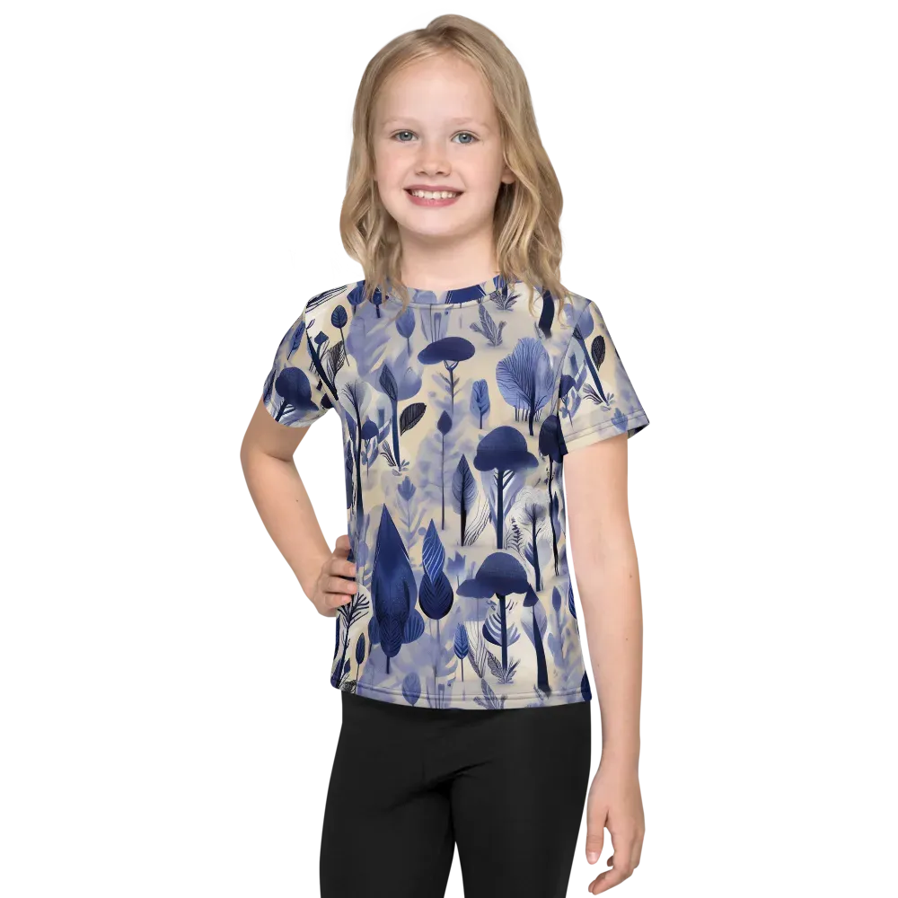 Bluewood Reverie on Kids Crew Neck T-Shirt — Front