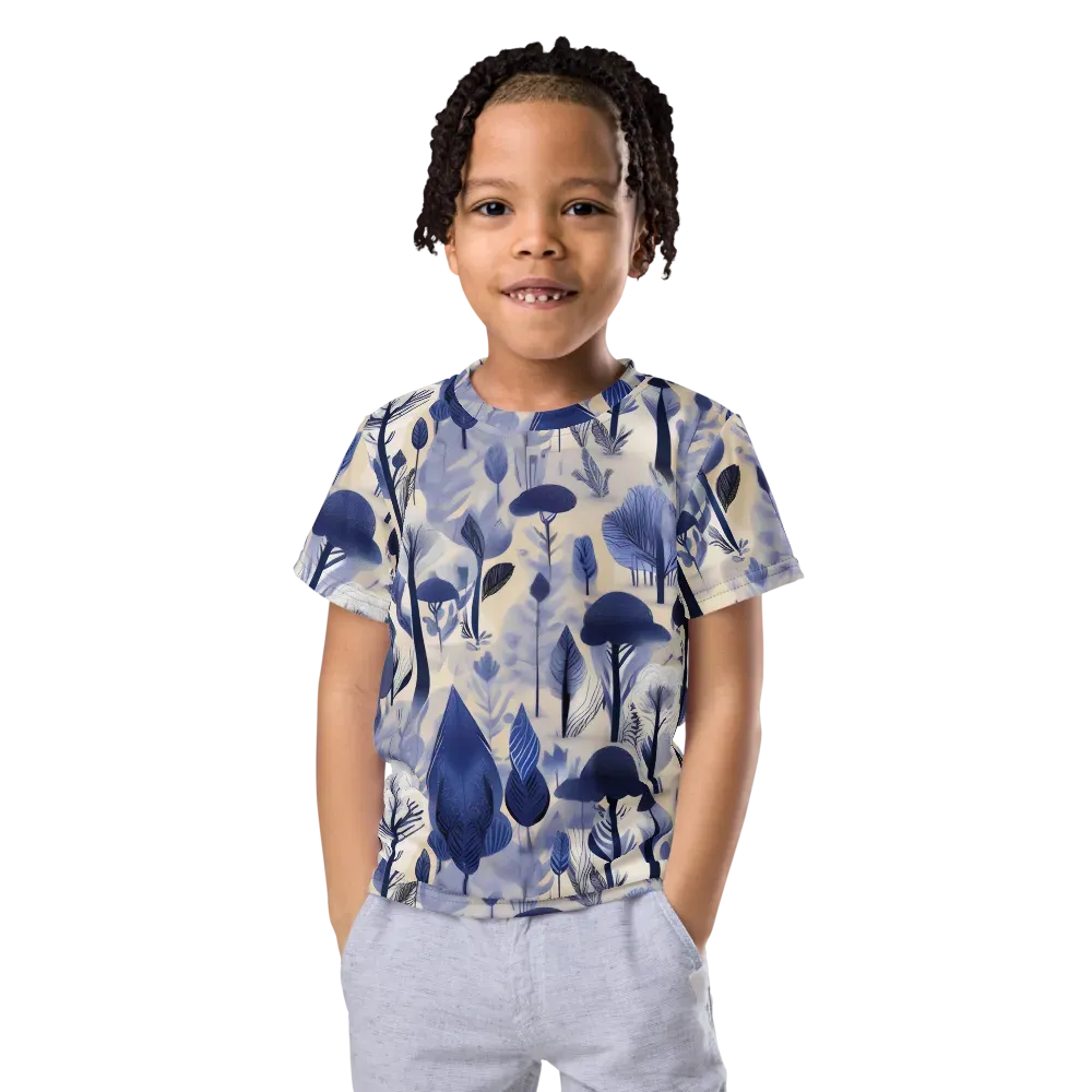 Bluewood Reverie on Kids Crew Neck T-Shirt — Front