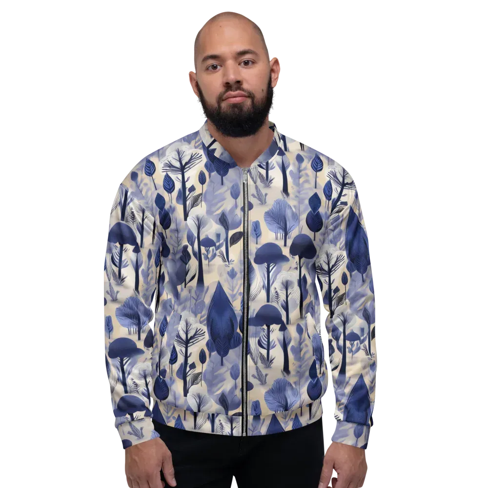 Bluewood Reverie on Bomber Jacket — Front