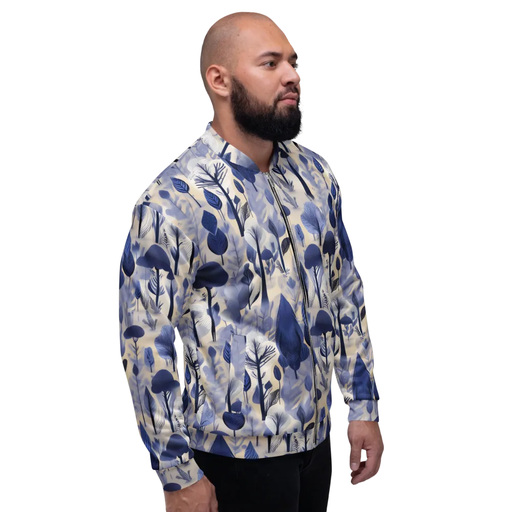 Bluewood Reverie on Bomber Jacket — Right
