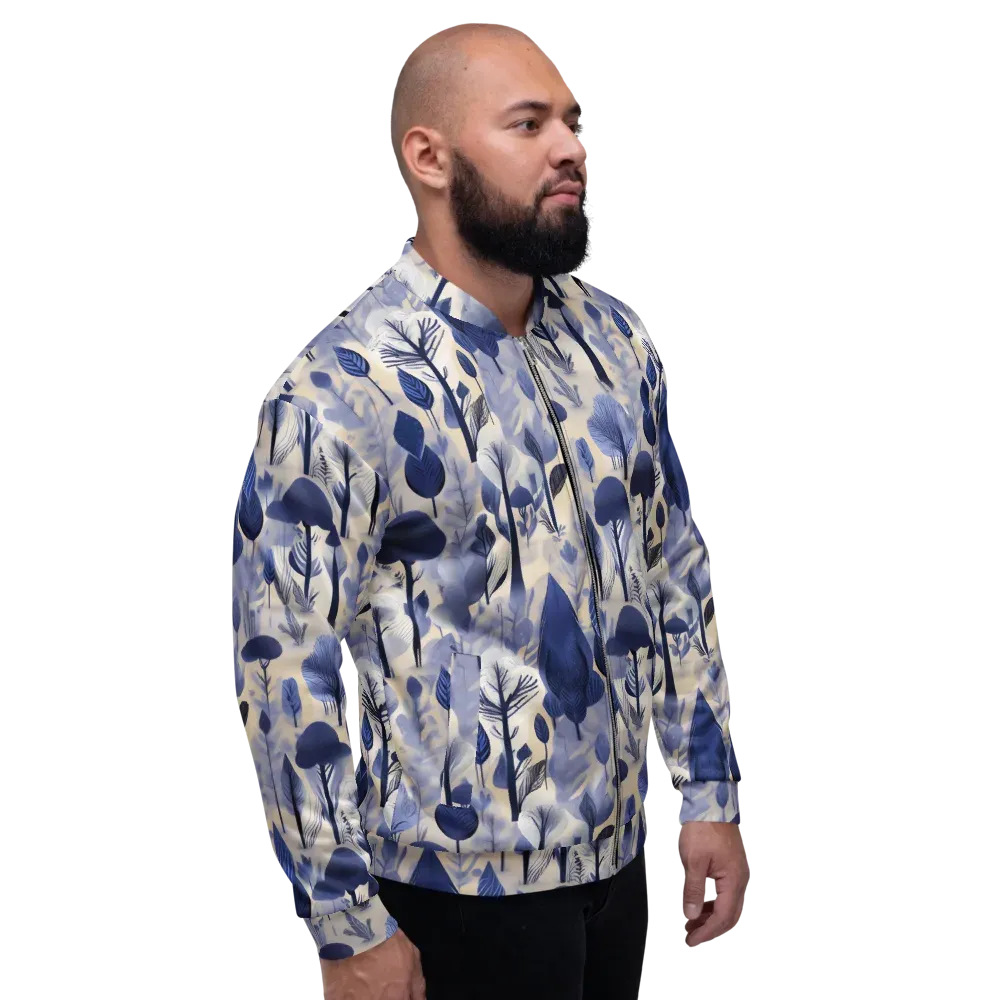 Bluewood Reverie on Bomber Jacket — Right