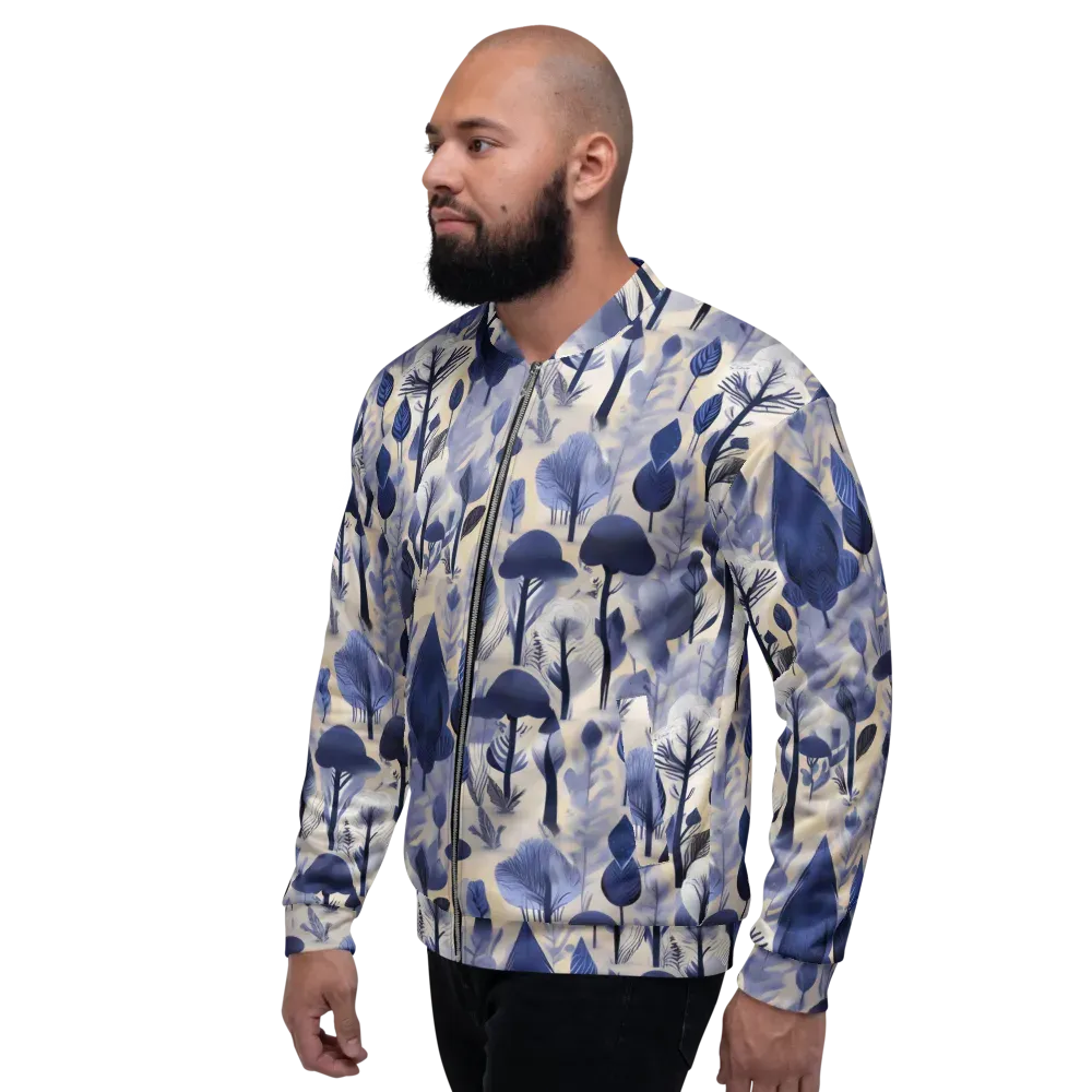 Bluewood Reverie on Bomber Jacket — Left