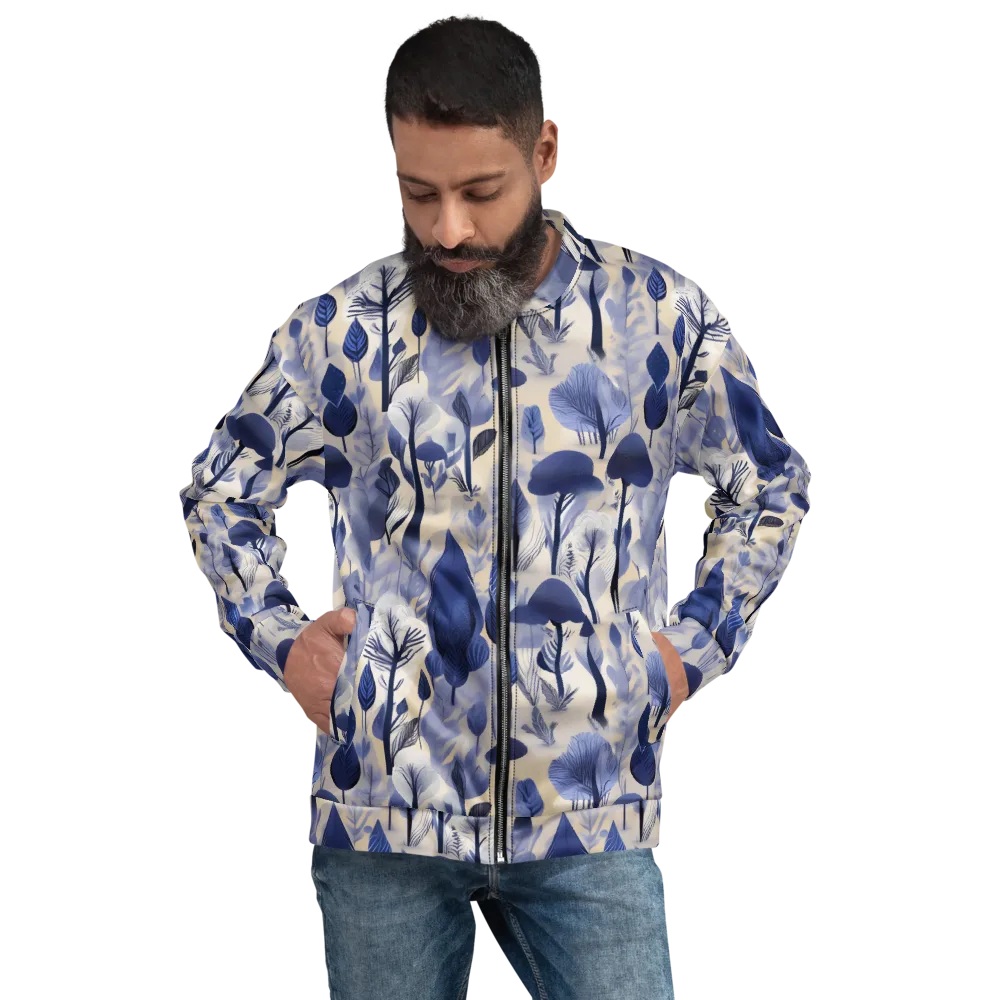 Bluewood Reverie on Bomber Jacket — Front