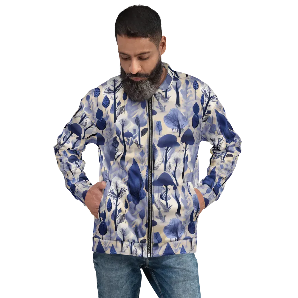 Bluewood Reverie on Bomber Jacket — Front