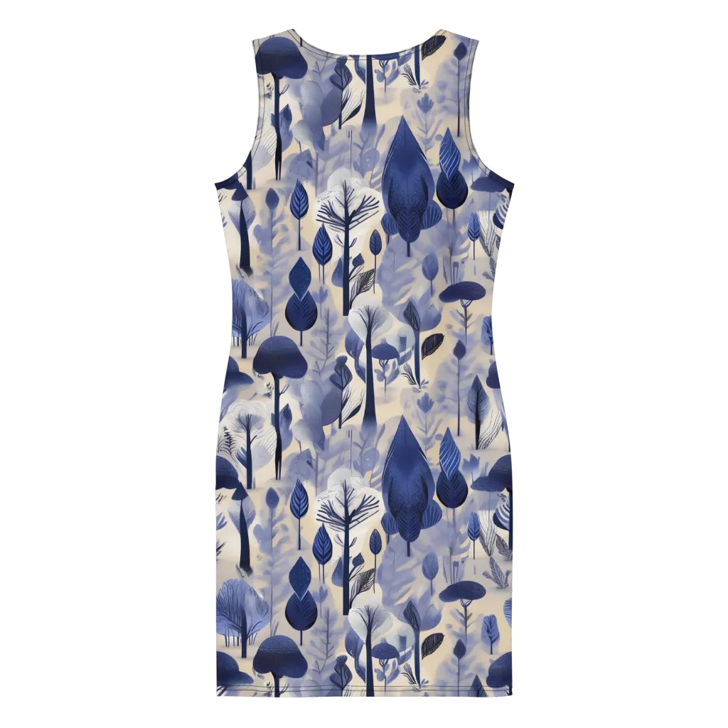 Bluewood Reverie on Bodycon Dress — Back