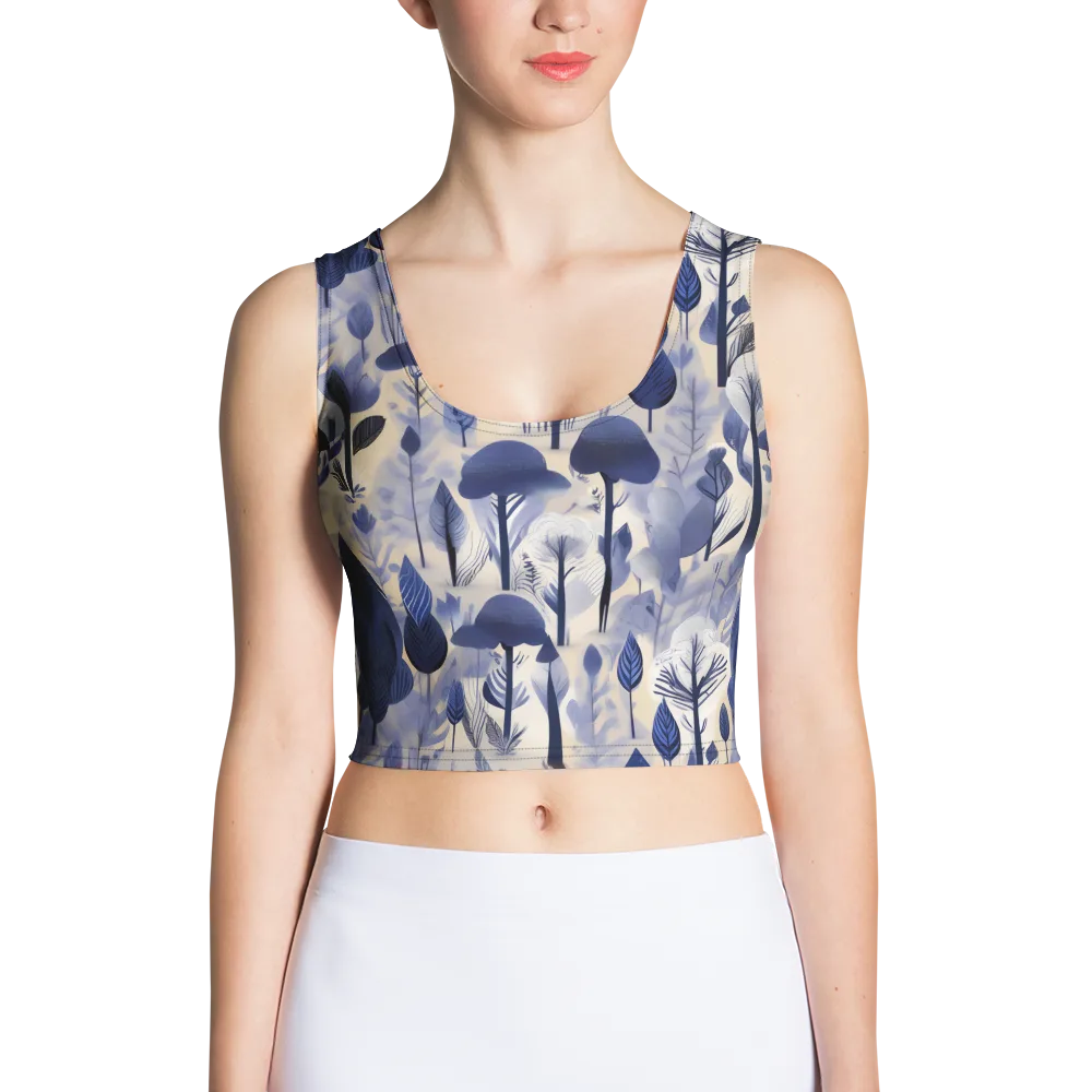 Bluewood Reverie on Crop Top — Front