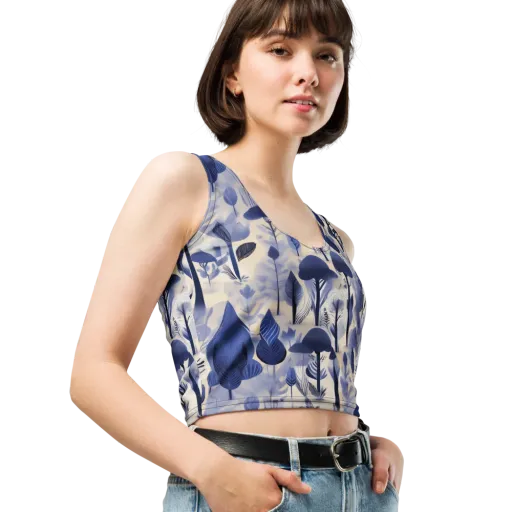 Bluewood Reverie on a Crop Top