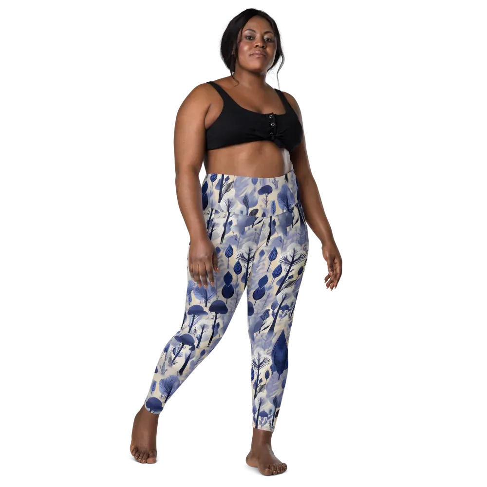 Bluewood Reverie on Leggings with Pockets — Front