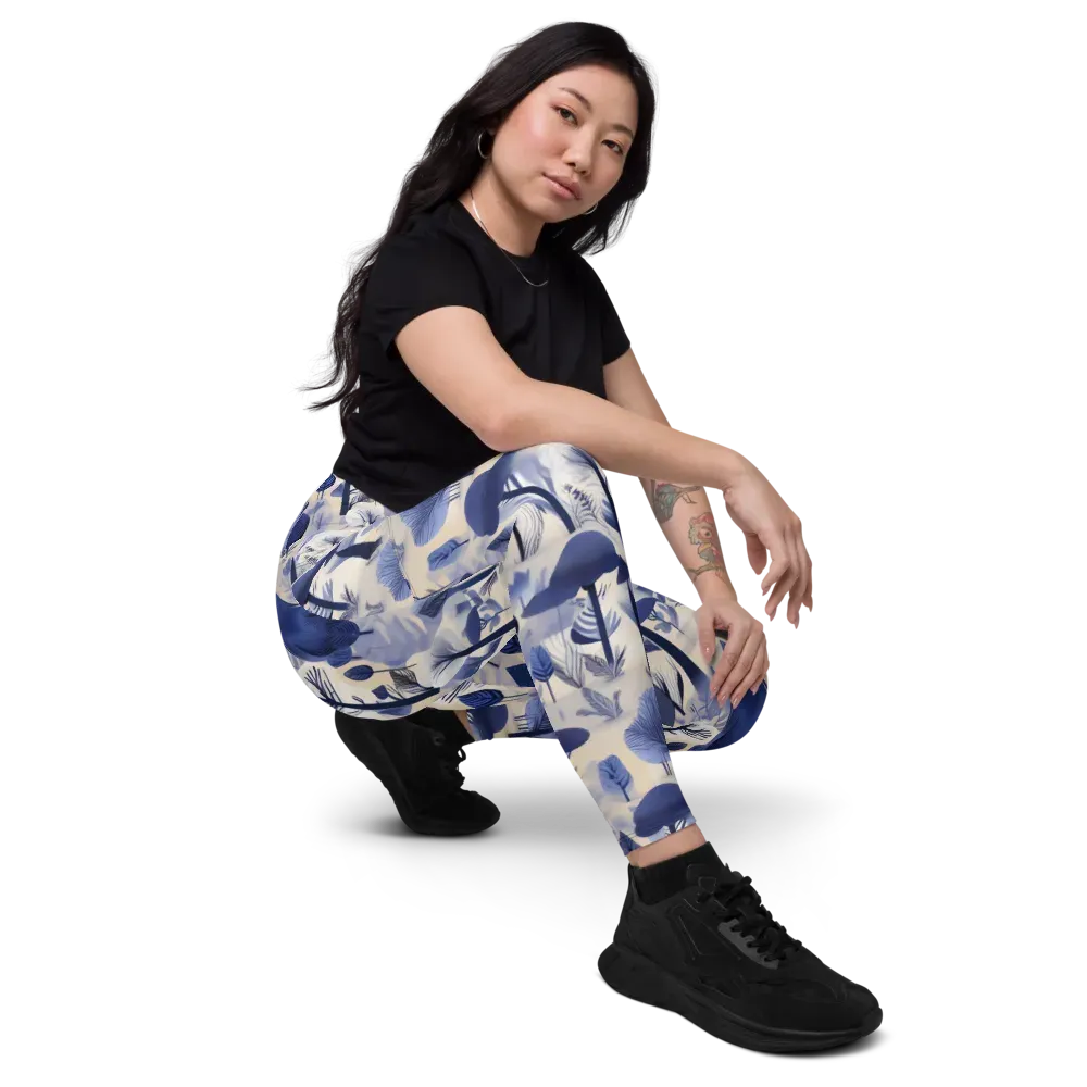 Bluewood Reverie on Leggings with Pockets — Right Front