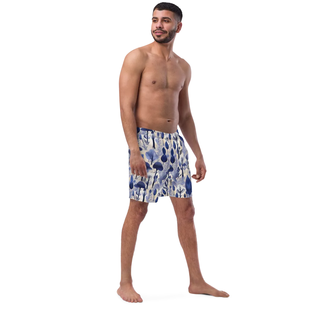 Bluewood Reverie on Swim Trunks — Right Front