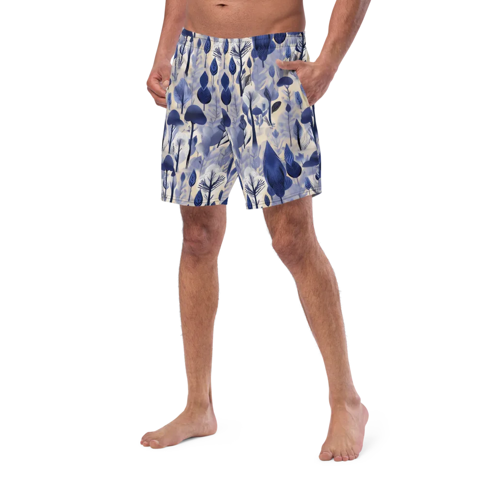 Bluewood Reverie on Swim Trunks — Left Front