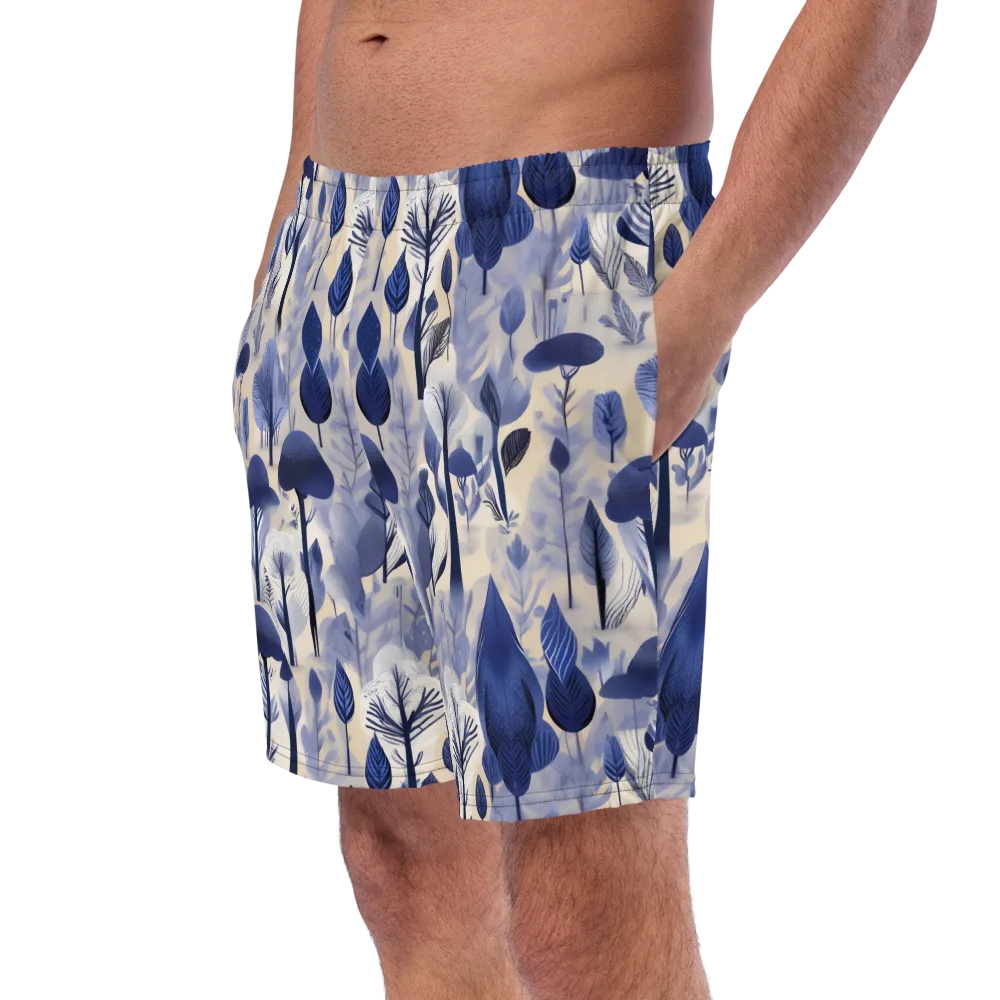 Bluewood Reverie on Swim Trunks — Left Front