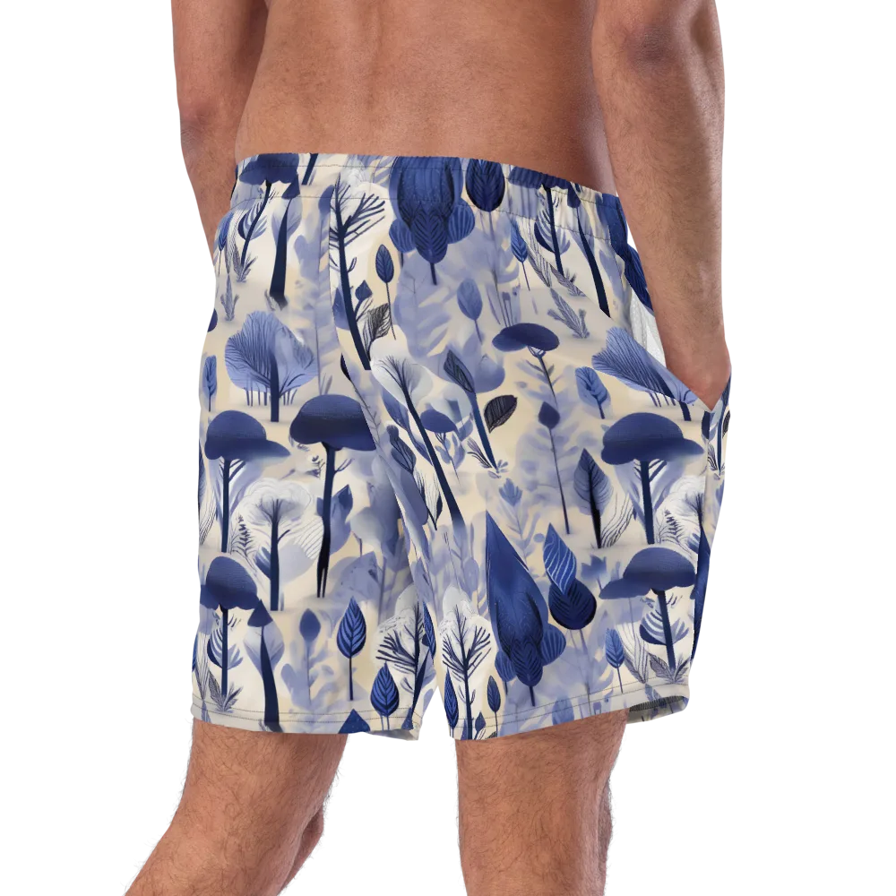 Bluewood Reverie on Swim Trunks — Right Back