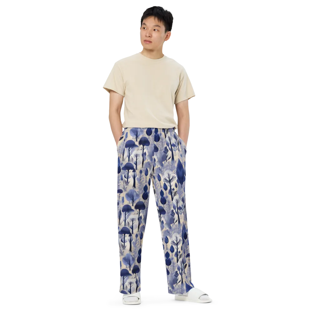 Bluewood Reverie on Wide-Leg Pants — Front
