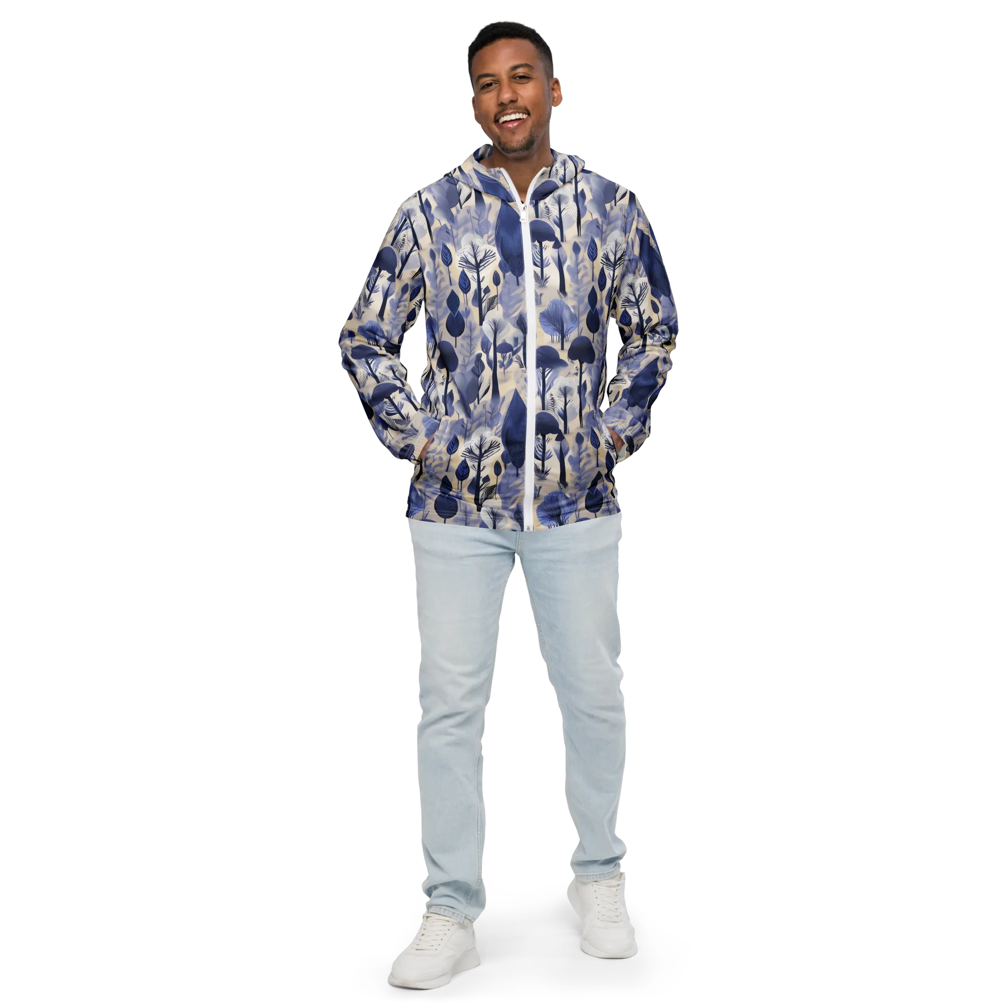 Bluewood Reverie on Men's Windbreaker — Front