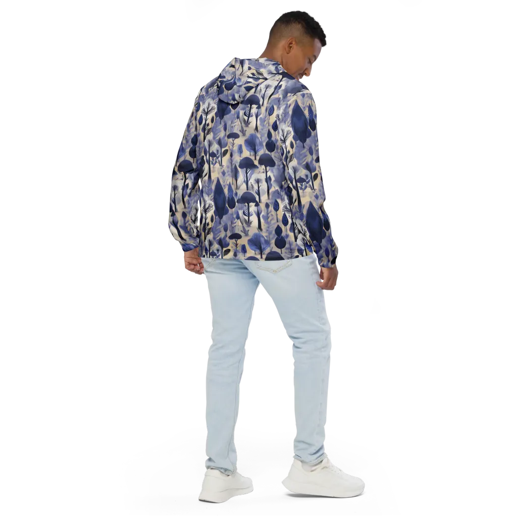 Bluewood Reverie on Men's Windbreaker — Back