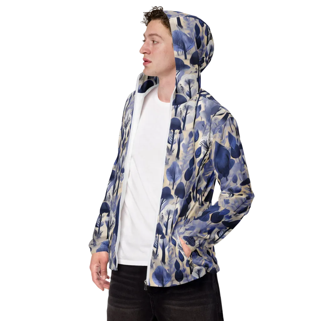 Bluewood Reverie on Men's Windbreaker — Left Front