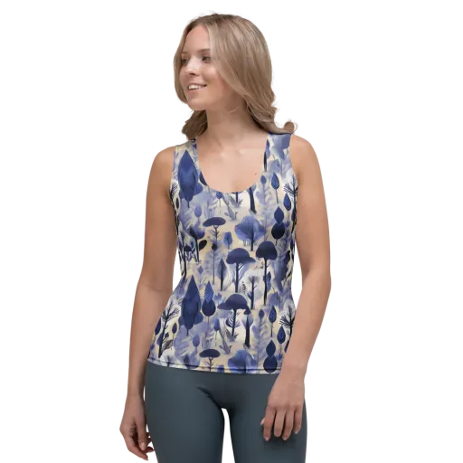 Bluewood Reverie on a Women's Tank Top