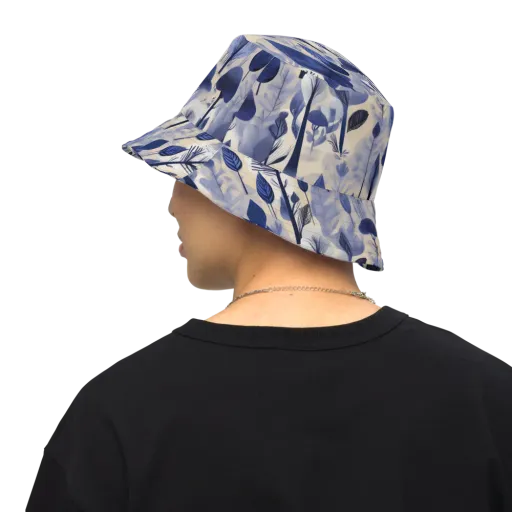 Bluewood Reverie on a Reversible Bucket Hat