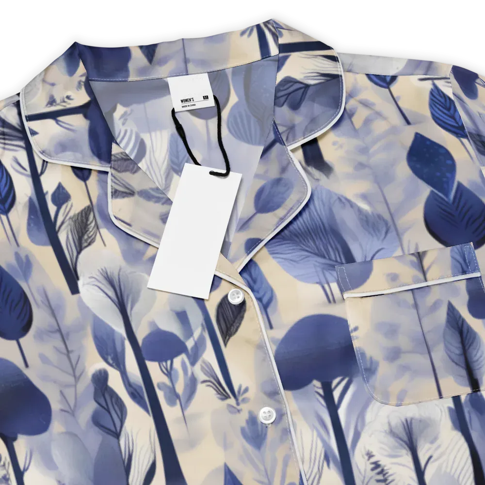 Bluewood Reverie on Women's Short Sleeve Pajama Top — Product details