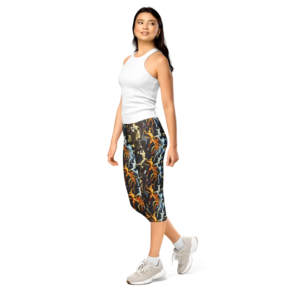 Ember Apparitions on Capri Leggings — Left Front