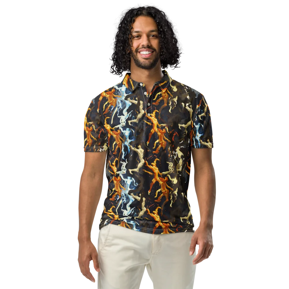 Ember Apparitions on Men's Slim Fit Polo Shirt — Front