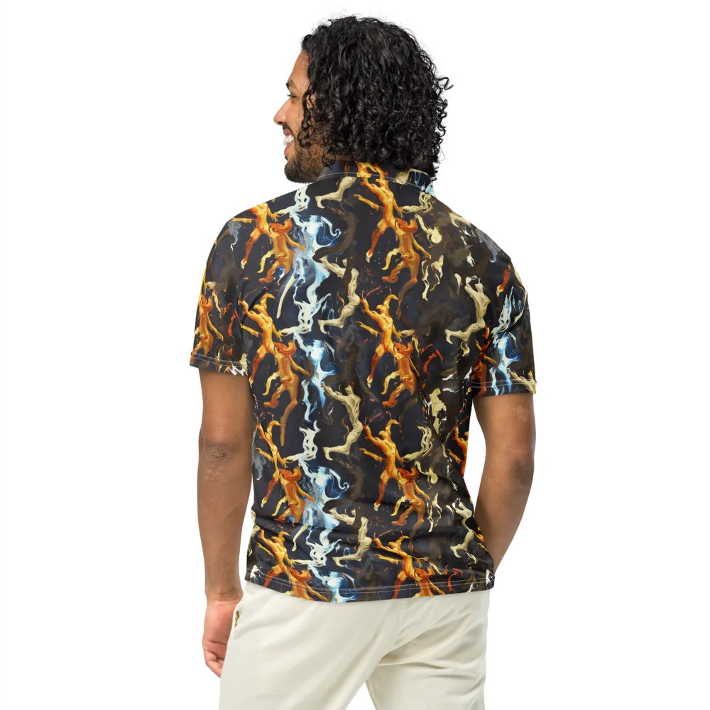 Ember Apparitions on Men's Slim Fit Polo Shirt — Back