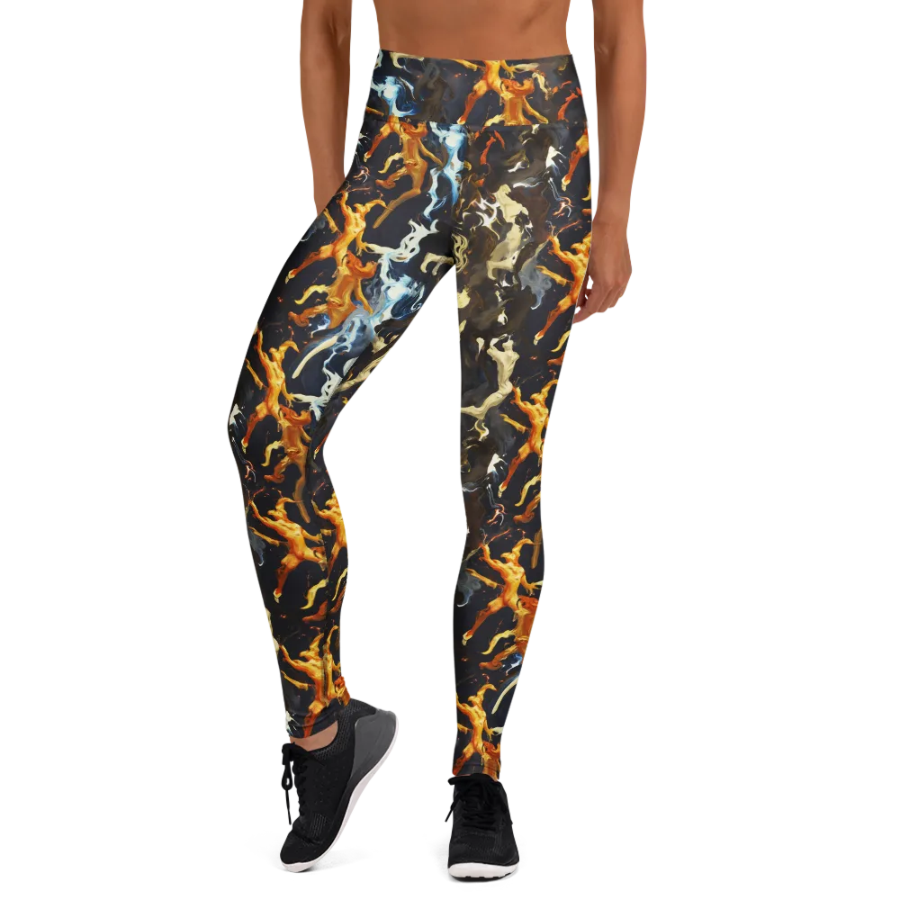Ember Apparitions on Yoga Leggings — Front
