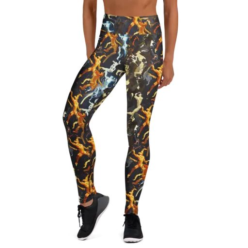 Ember Apparitions on a Yoga Leggings