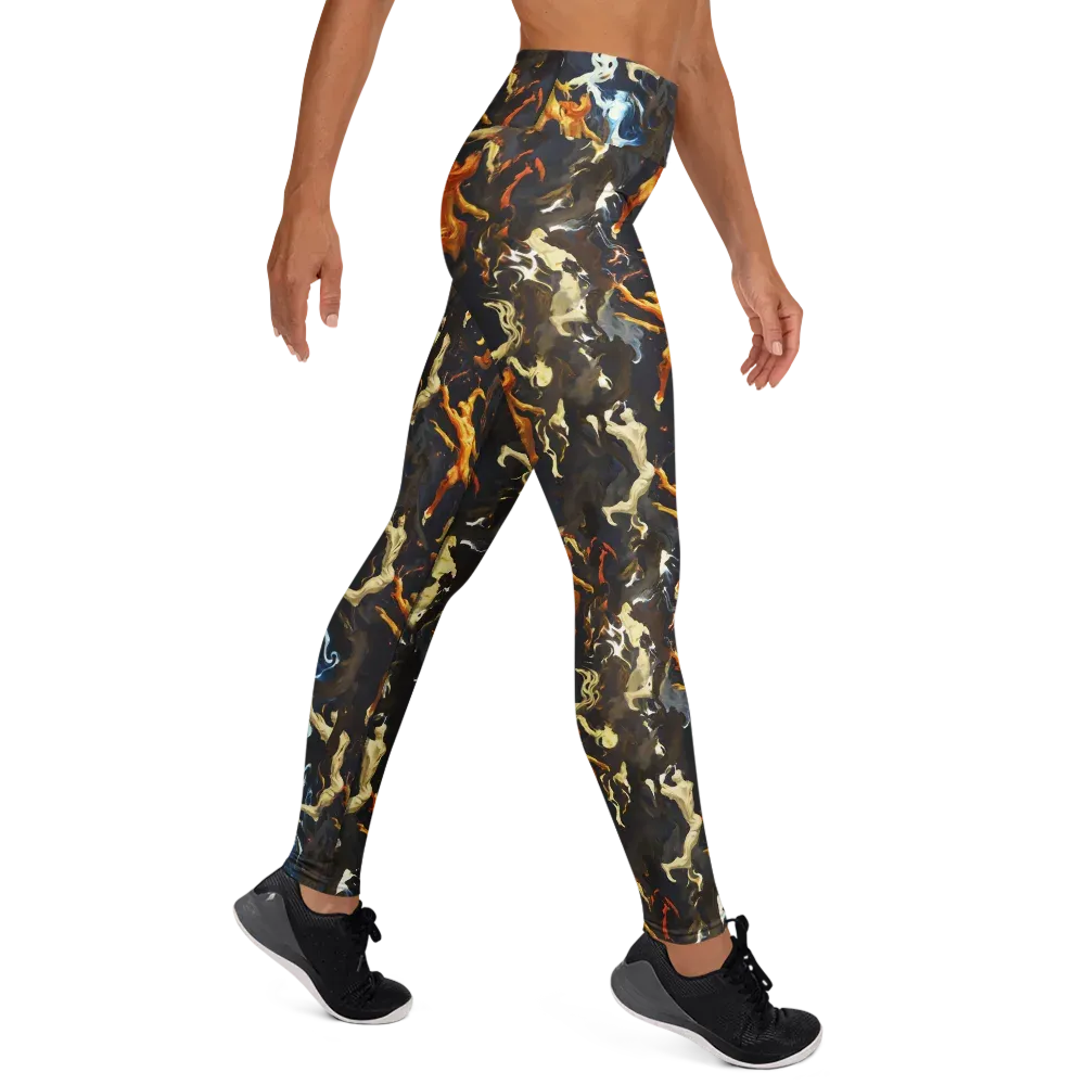 Ember Apparitions on Yoga Leggings — Right