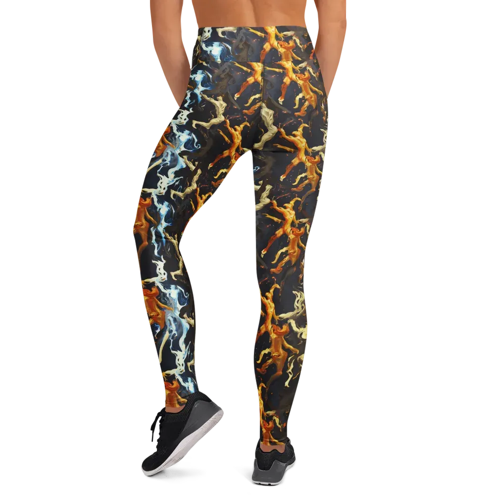 Ember Apparitions on Yoga Leggings — Back