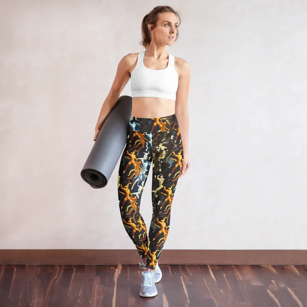 Ember Apparitions on Yoga Leggings — Front