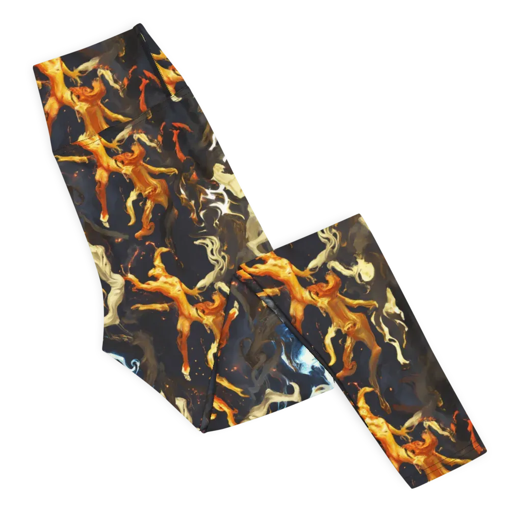 Ember Apparitions on Yoga Leggings — Right