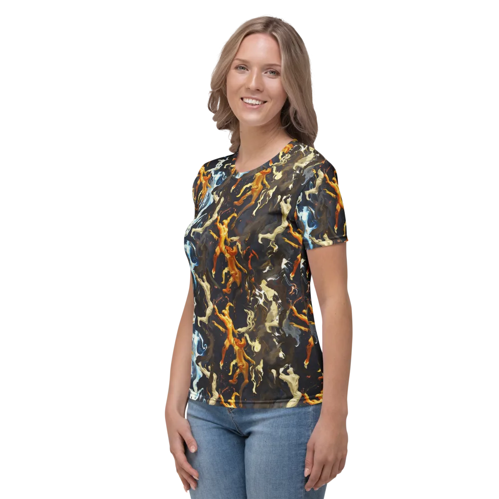 Ember Apparitions on Women's Crew Neck T-Shirt — Left
