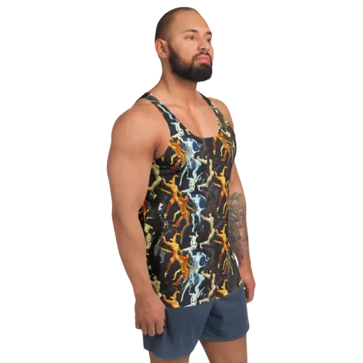 Ember Apparitions on a Men's Tank Top