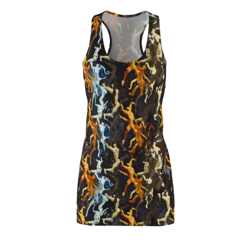 Ember Apparitions on a Racerback Dress
