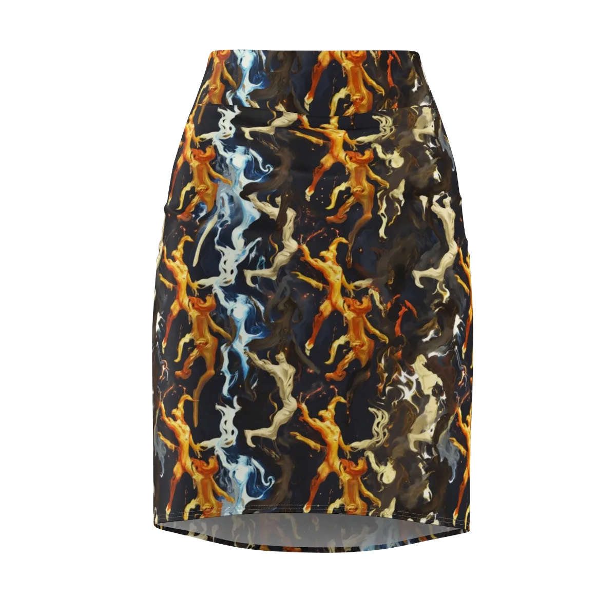 Ember Apparitions on Pencil Skirt — Front