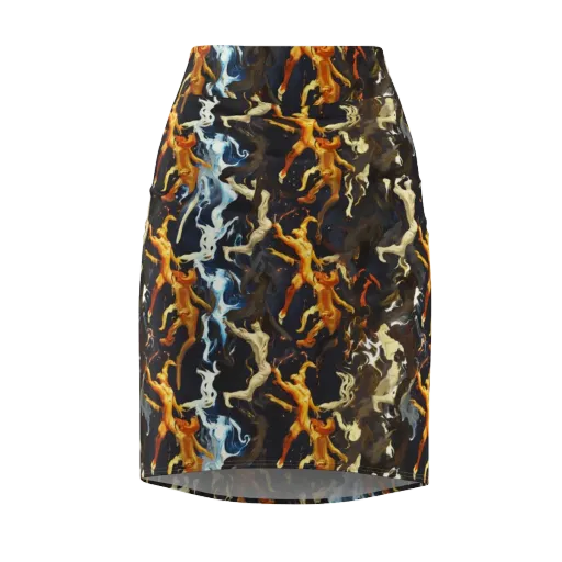 Ember Apparitions on a Pencil Skirt