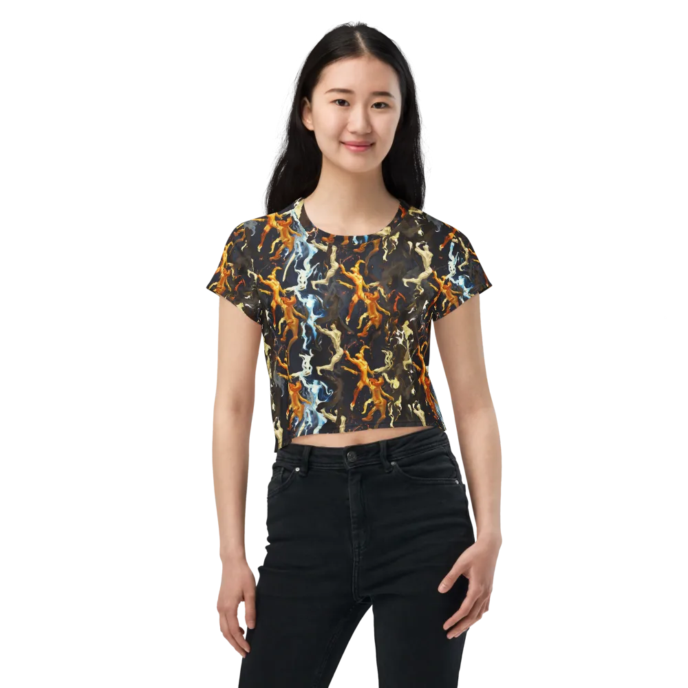Ember Apparitions on Crop Tee — Front