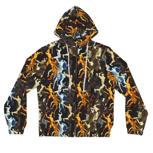 Ember Apparitions on a Women's Full-Zip Hoodie