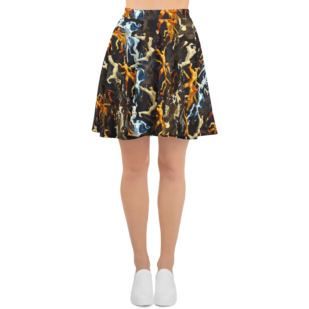 Ember Apparitions on Skater Skirt — Front