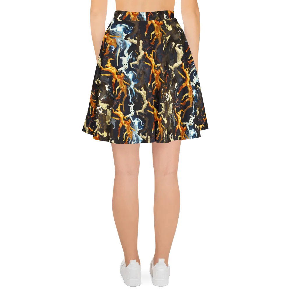 Ember Apparitions on Skater Skirt — Back
