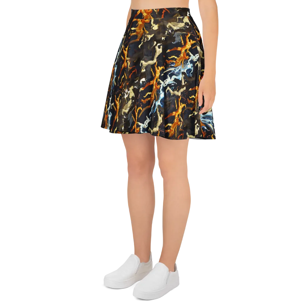 Ember Apparitions on Skater Skirt — Left