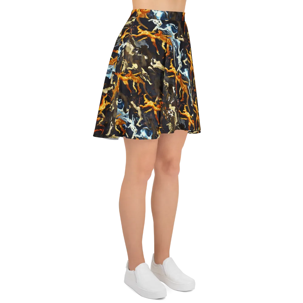 Ember Apparitions on Skater Skirt — Right