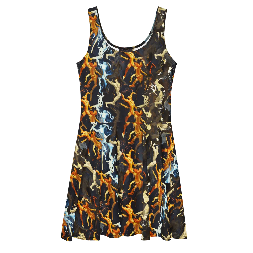 Ember Apparitions on Skater Dress — Front