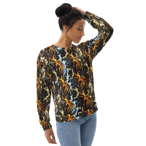 Ember Apparitions on a Sweatshirt