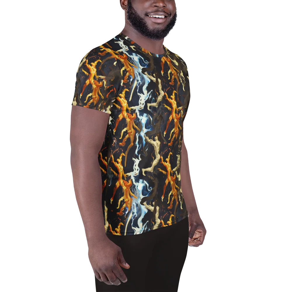 Ember Apparitions on Men's Athletic T-Shirt — Right