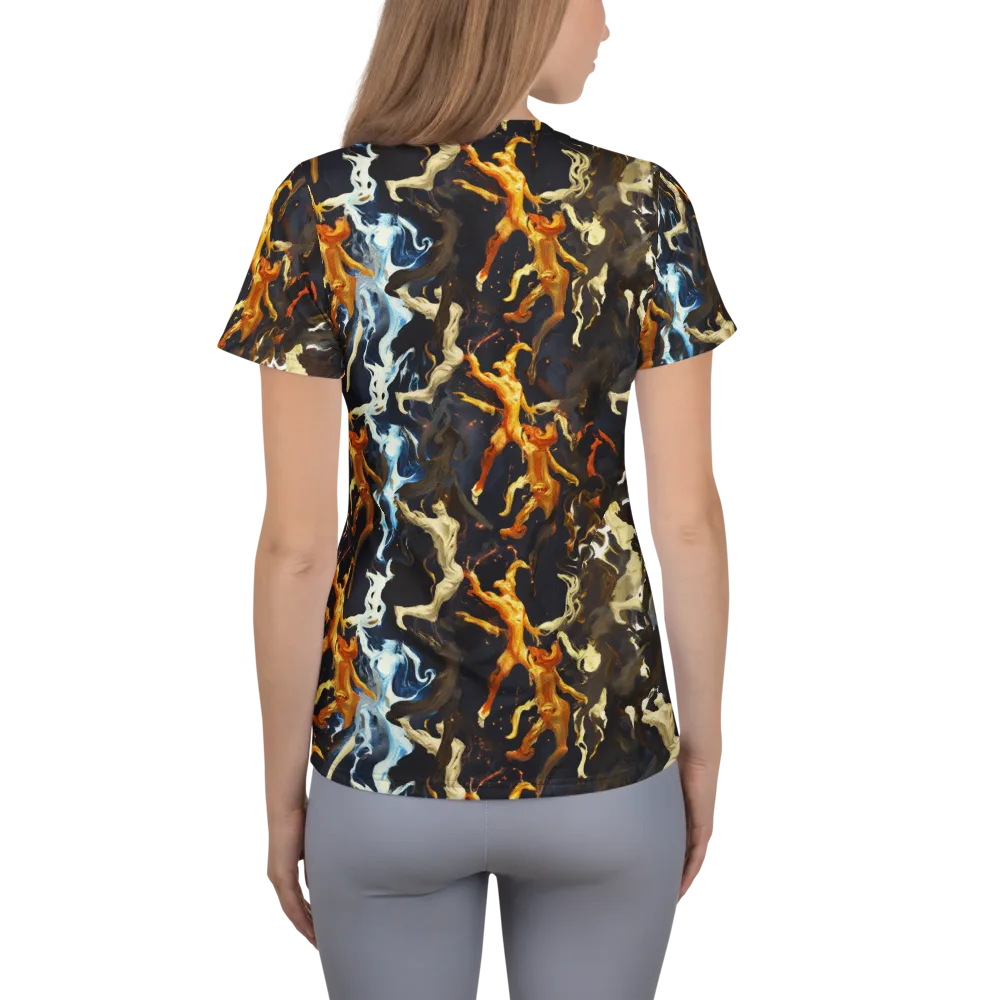 Ember Apparitions on Women's Athletic T-Shirt — Back