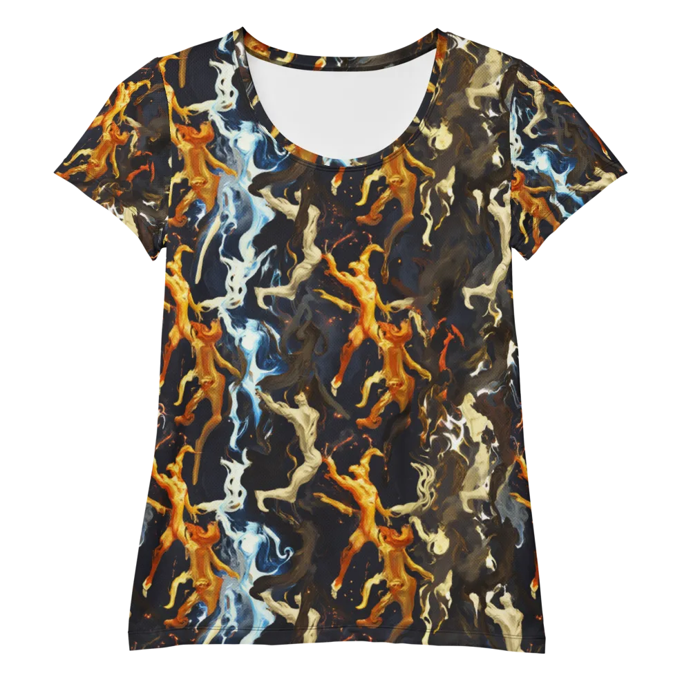 Ember Apparitions on Women's Athletic T-Shirt — Front